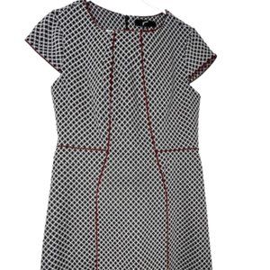 Double-Knit Sheath with Maroon Trim from GNW